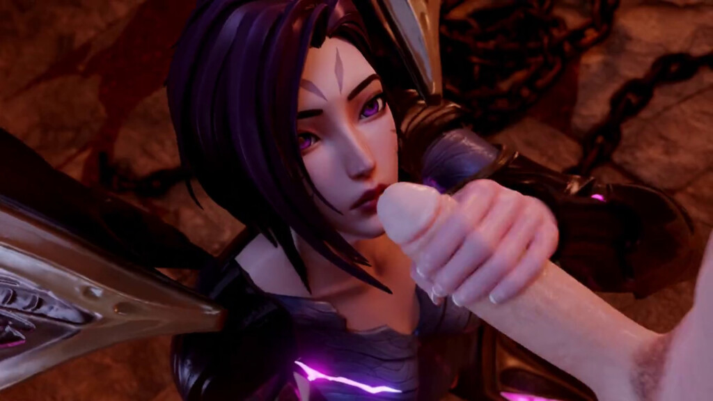 Kai'sa handjob facial