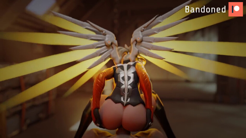 Mercy riding a big cock