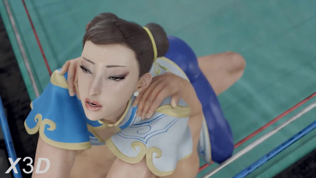 Chun-li riding on the ring