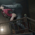 Claire Redfield pounded by Mr.X