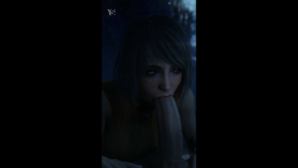 Infected Ashley giving a blowjob
