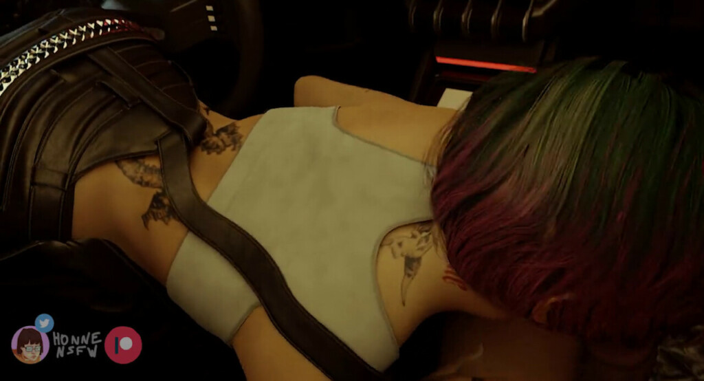 Judy sucking in the car pov