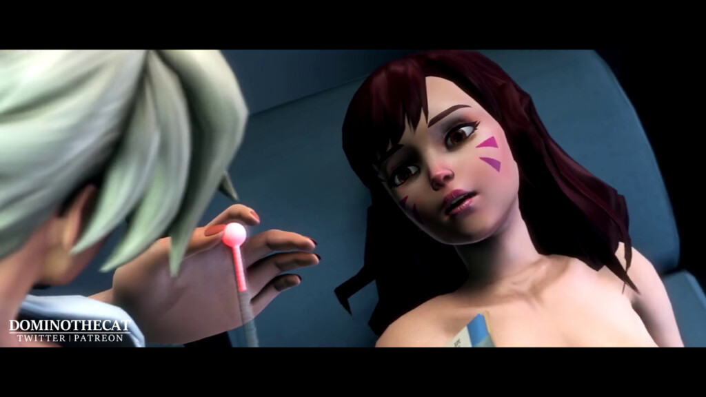 Mercy examining Futanari D.va