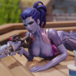 Mercy is distracting Widowmaker