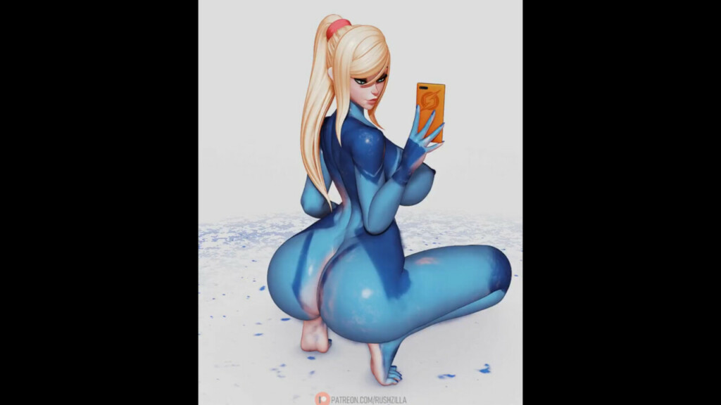 Samus Aran body paint