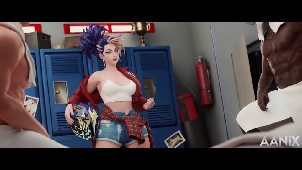 Slutty Akali in the academy
