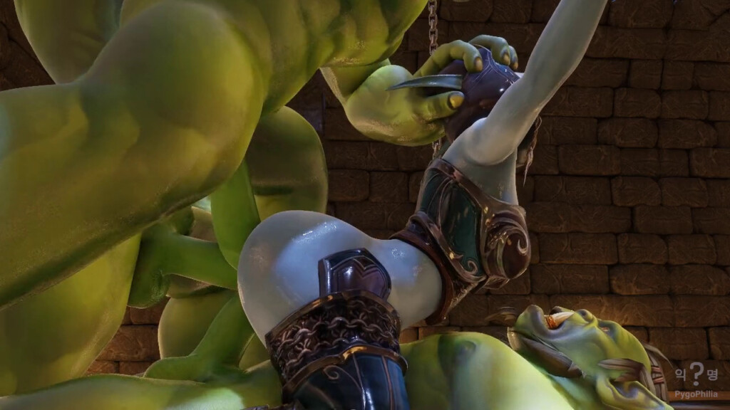 Sylvanas gets triple penetrated