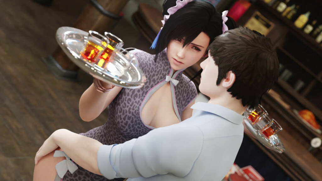 Tifa Lockhart got her hands full