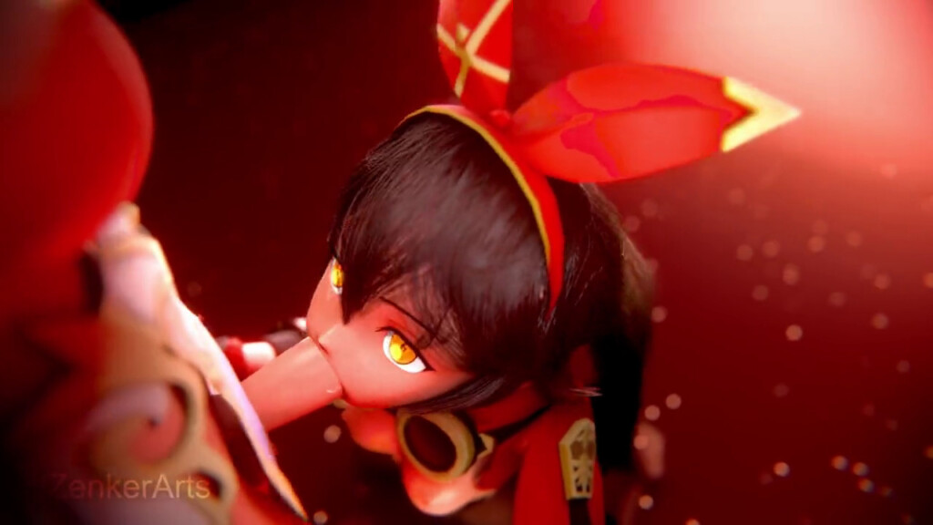 Amber giving a blowjob