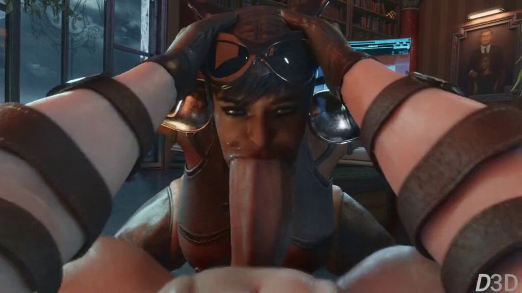 Catwoman face fucked hard