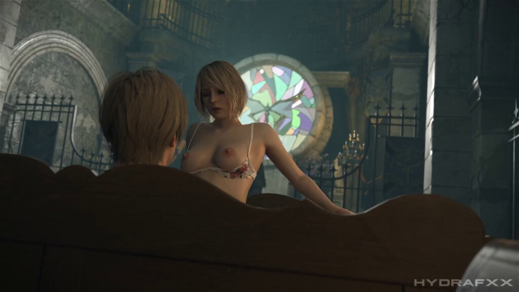 Ashley Graham riding in the church