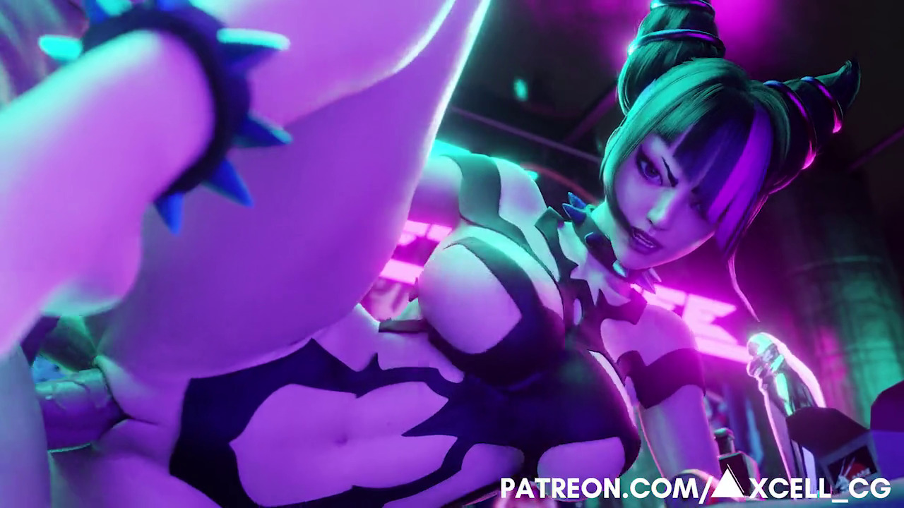 Juri Han legs up at the party - Street Fighter - SFM Compile