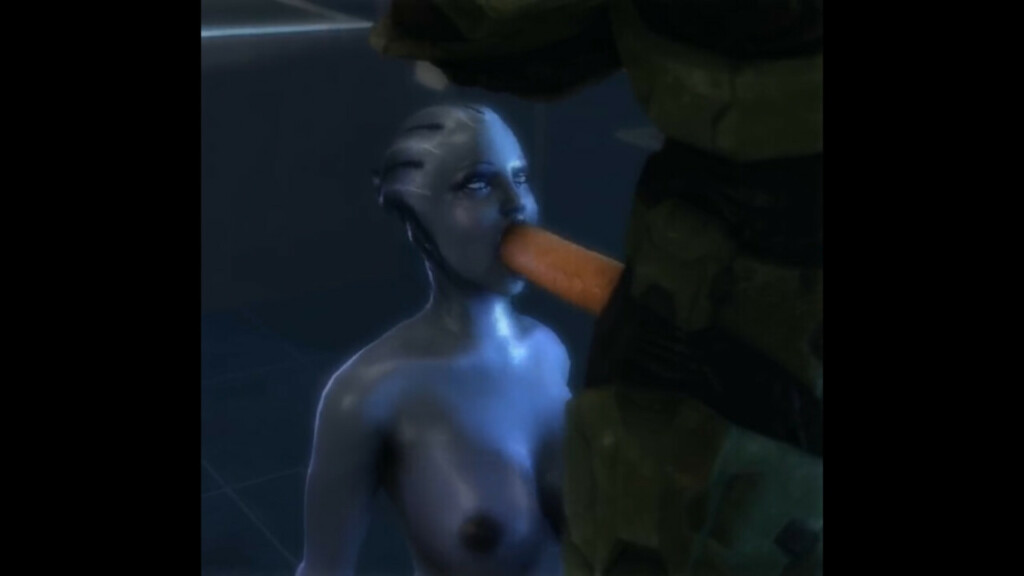 Liara sucking a bwc