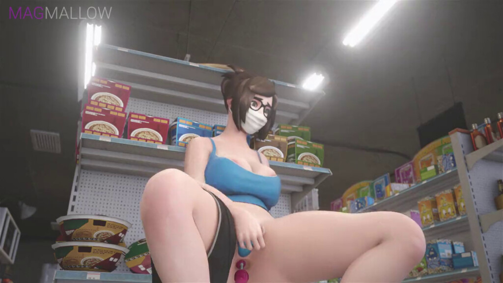 Mei masturbating in public