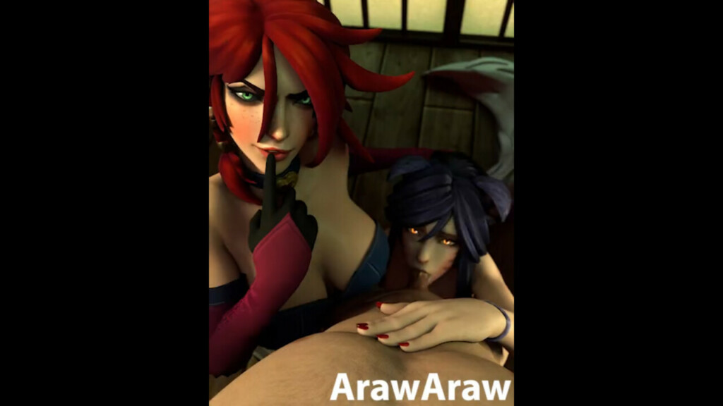 Miss Fortune giving Ahri a hand