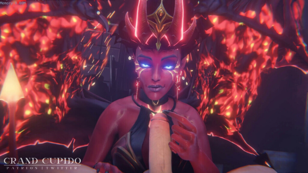 Queen of Pain, Akasha blowjob