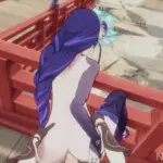 Raiden Shogun creampied at the shrine