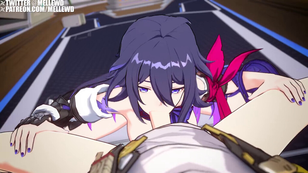 Seele giving a blowjob