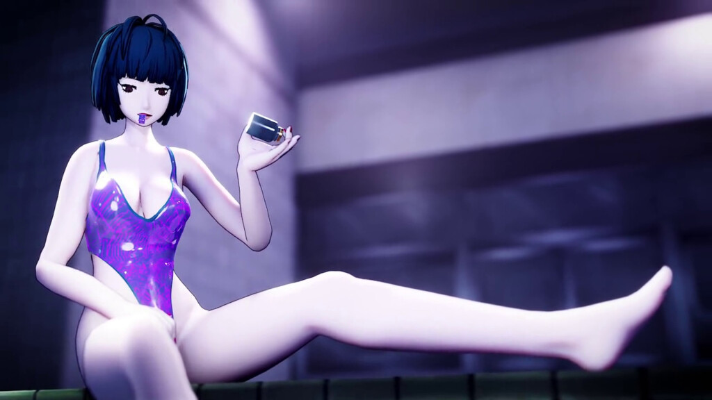 Tae Takemi collecting sample fluid