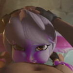 Face fucking Tristana in a back alley