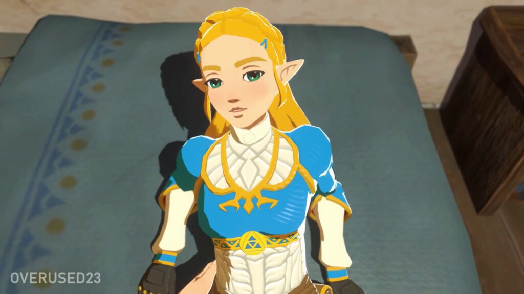 Fucking and cumming in Princess Zelda