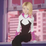 Spider Gwen Stacy visiting Miles