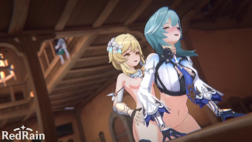 Tipsy Eula getting fucked by Futa Lumine