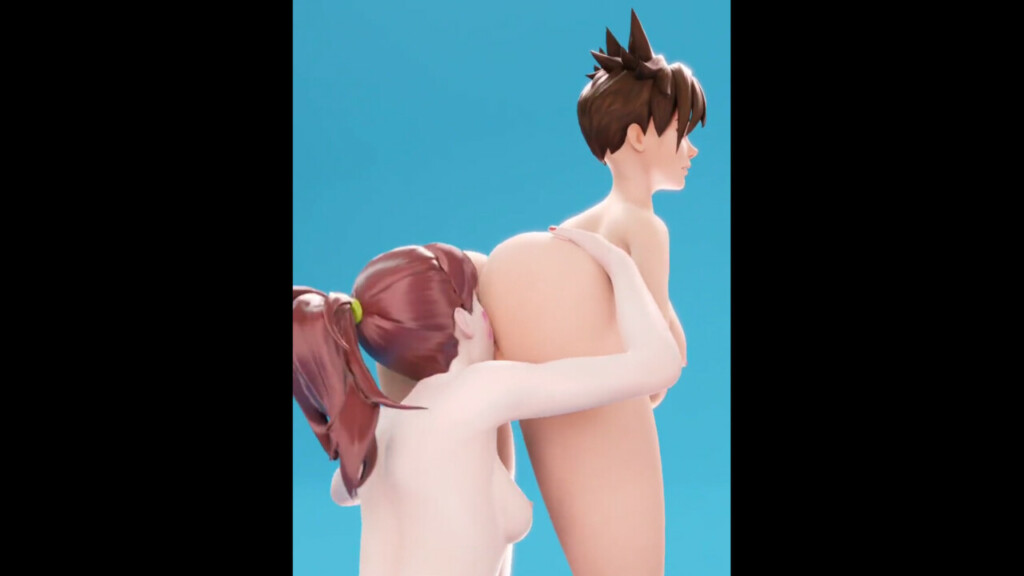 D.va stuffing her face in Tracer