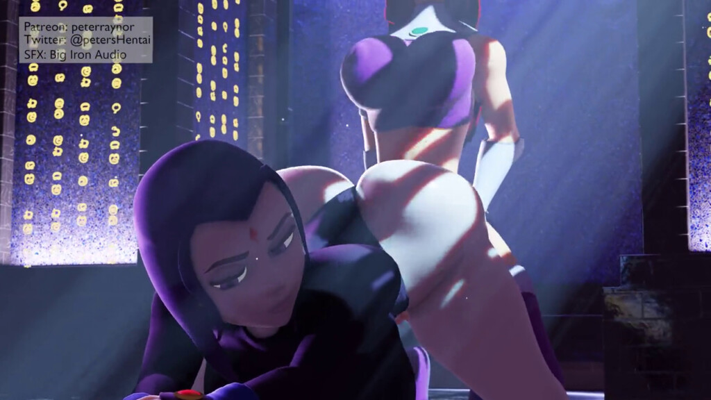 Raven cum inflated by Futa Starfire