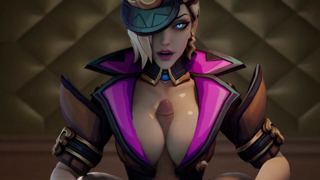 Soul Fighter Evelynn titjob cumshot