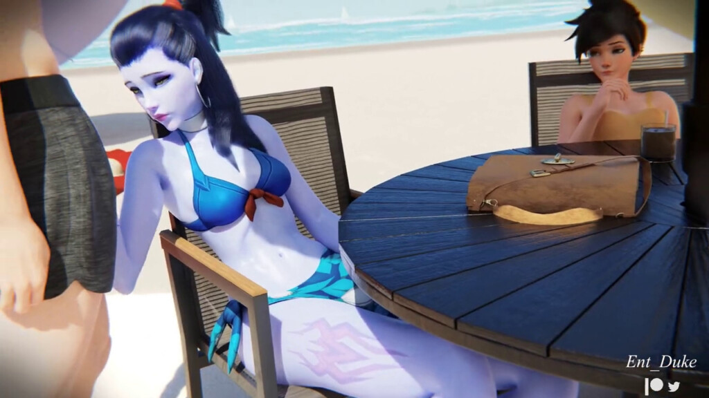 Widowmaker and Tracer summer beach episode