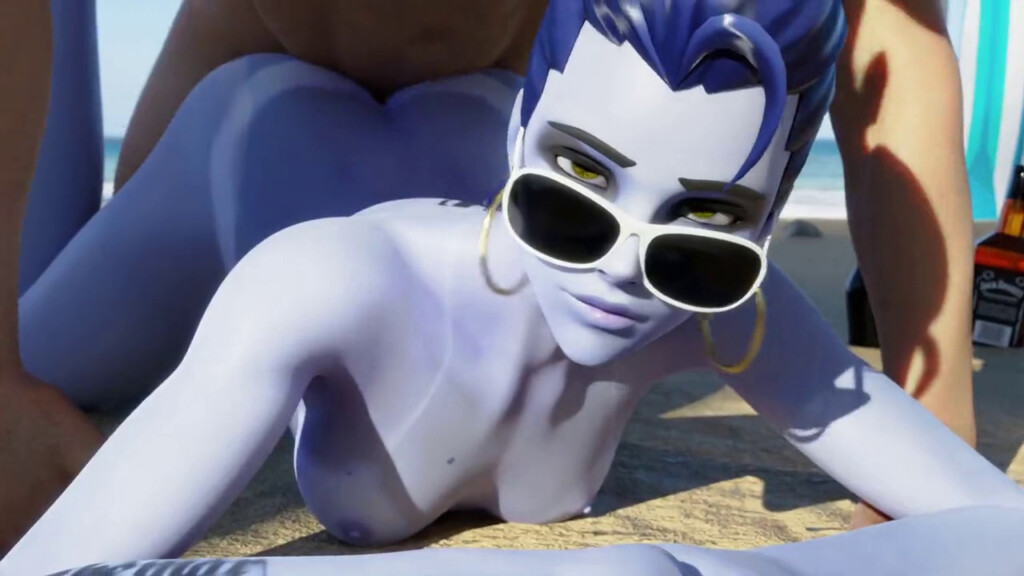 Widowmaker proneboned on the beach