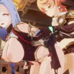 Aether pounding Shenhe from behind