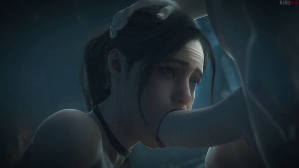 Claire Redfield sucking Futa Bela