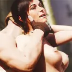 Lara Croft taken from behind