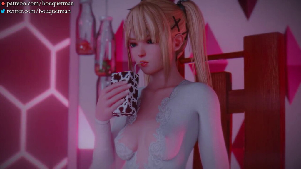 Marie Rose drinking milk for nourishment