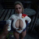 Power girl making some quick cash