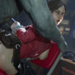 Claire Redfield getting Mr. X treatment