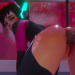 D.va taking a big cock in her ass