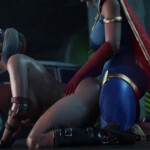 Futa Supergirl pounding Harley Quinn