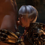 Ivy Valentine giving a blowjob