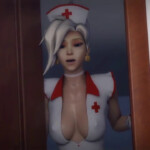 Nurse Mercy walks in and surprised