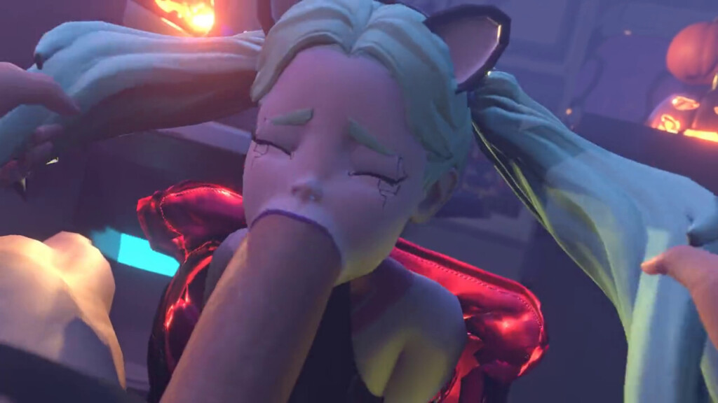 Rebecca deepthroating
