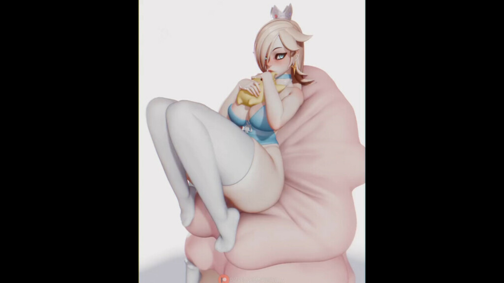 Rosalina spreading her legs