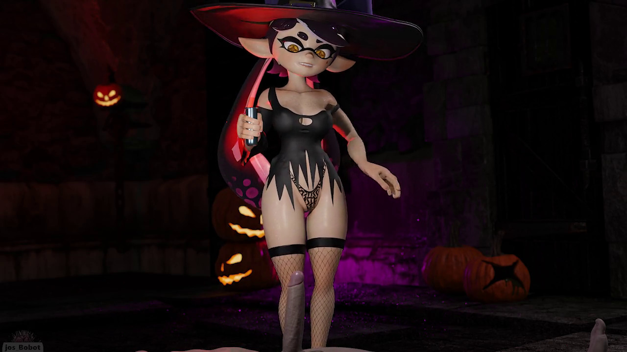 Witch Callie trying out a new potion