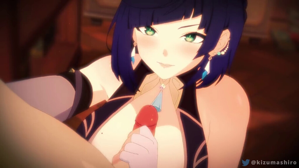 Yelan giving a handjob