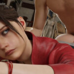 Claire Redfield proneboned in save room