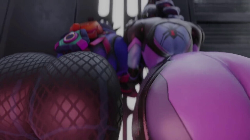 D.va and Widowmaker bouncy butts