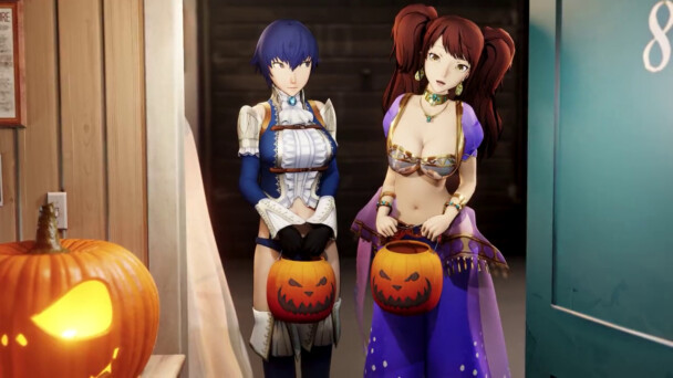 Rise and Naoto Halloween Trick-or-treating Part 1