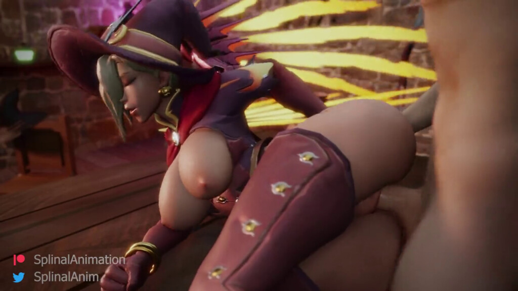 Witch Mercy gets fucked on side